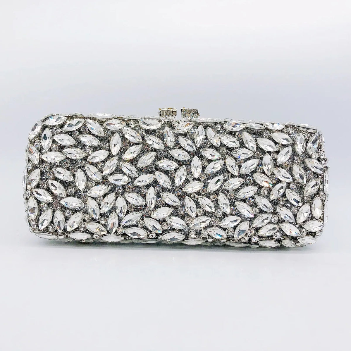 Hollow Rhinestone Tassel Clutch