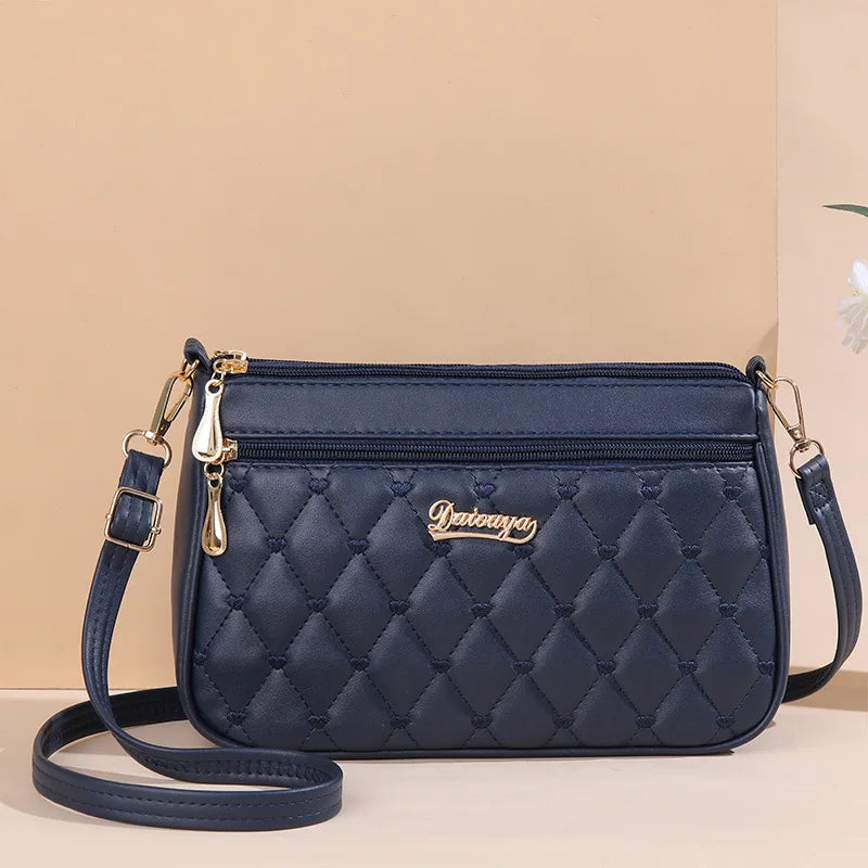 Fur Accent Satchel Bag