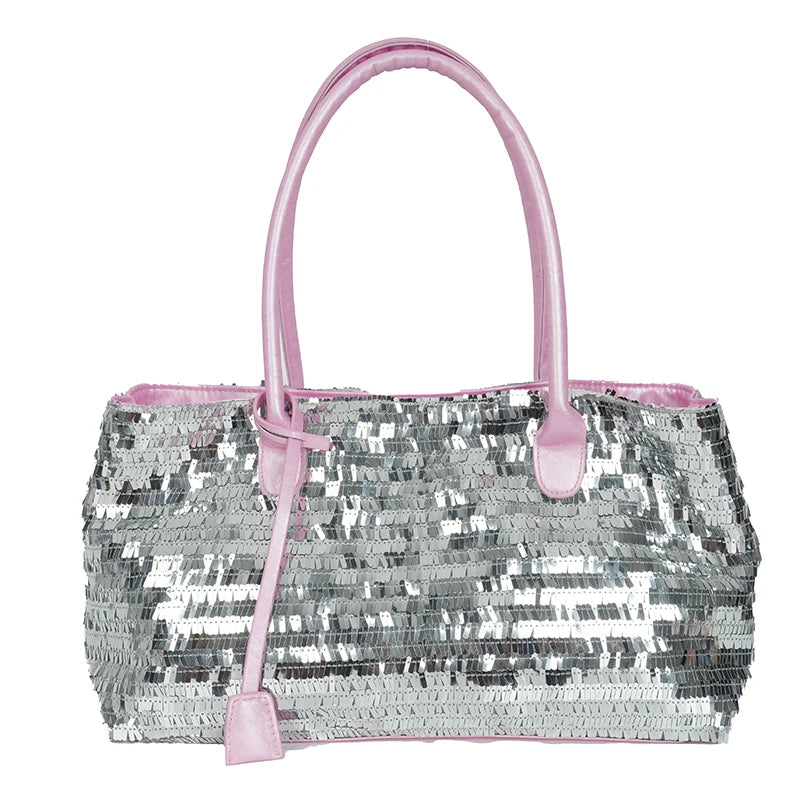 Sequined Underarm Evening Tote