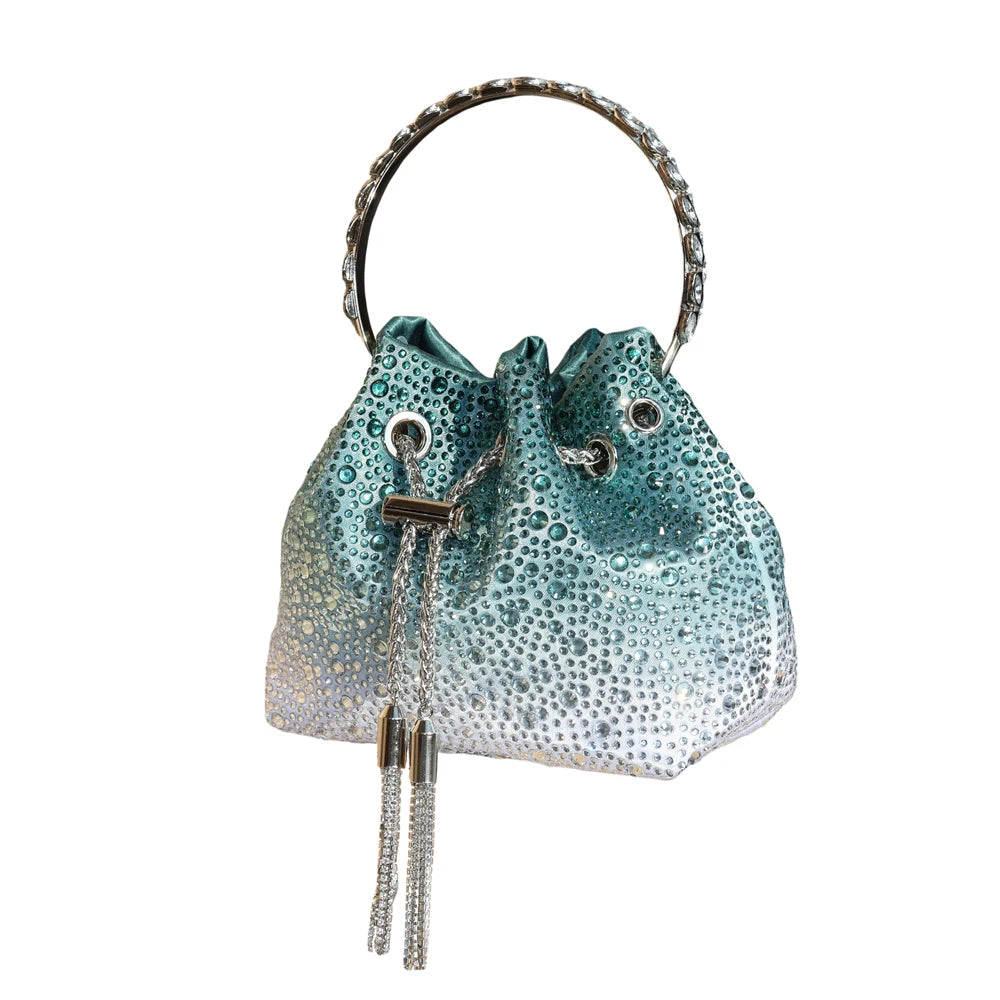 Crystal Bucket Evening Bag