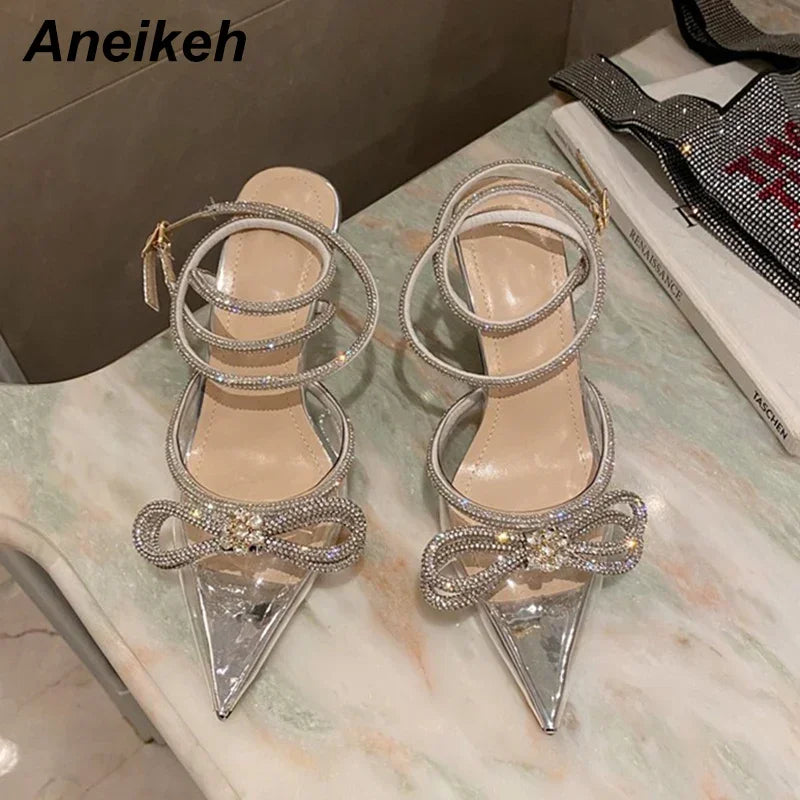 Crystal Butterfly Pointed Pumps