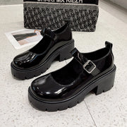 Vintage Platform Buckle Pumps