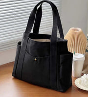 Canvas College Shoulder Bag