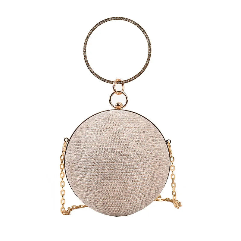 Metallic Round Ring Clutch