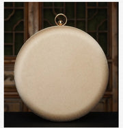 Embroidered Circular Mini Bag