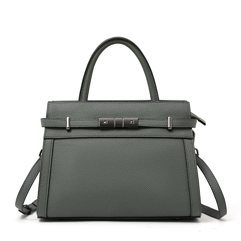 Cowhide Office Tote Bag