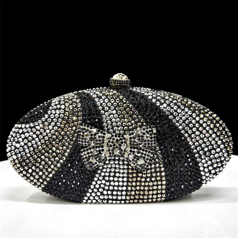Rhinestone Top Handle Clutch