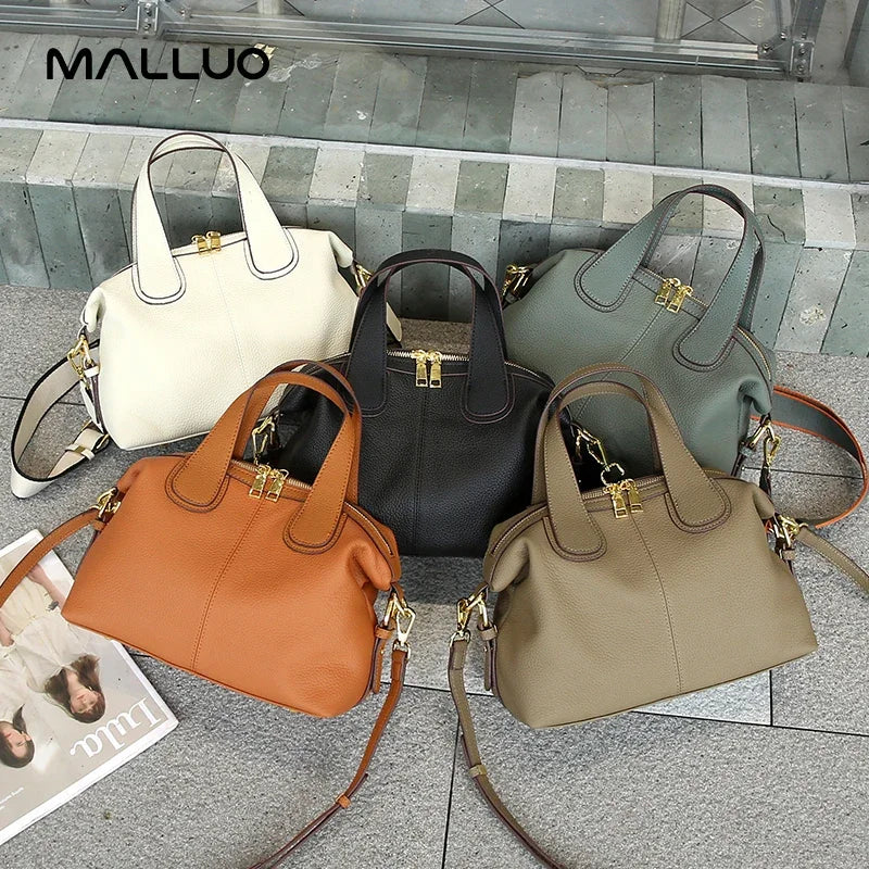 Retro Cowhide Pillow Bag
