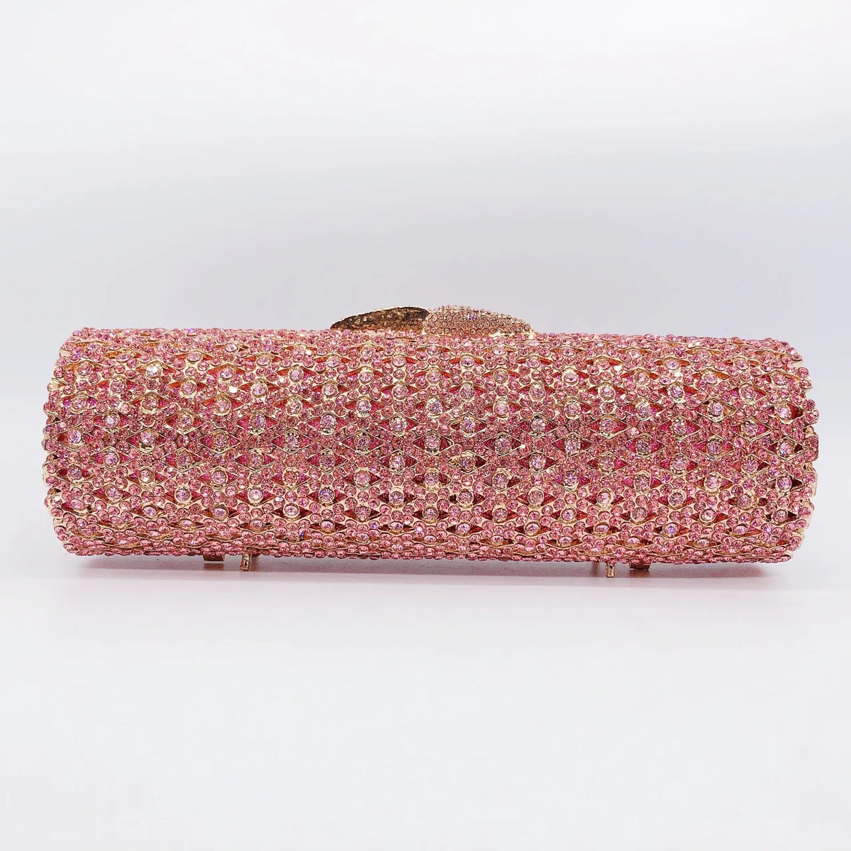 Hollow Rhinestone Tassel Clutch