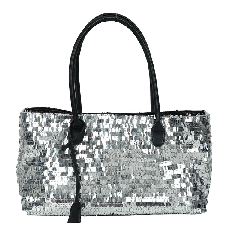 Sequined Underarm Evening Tote