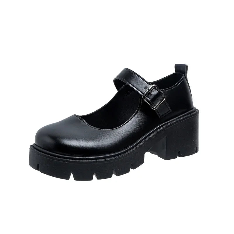 Vintage Platform Buckle Pumps