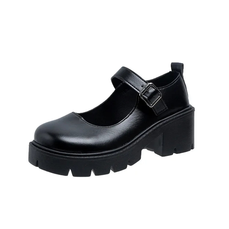 Vintage Platform Buckle Pumps