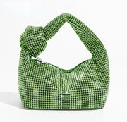 Crystal Knot Handle Clutch