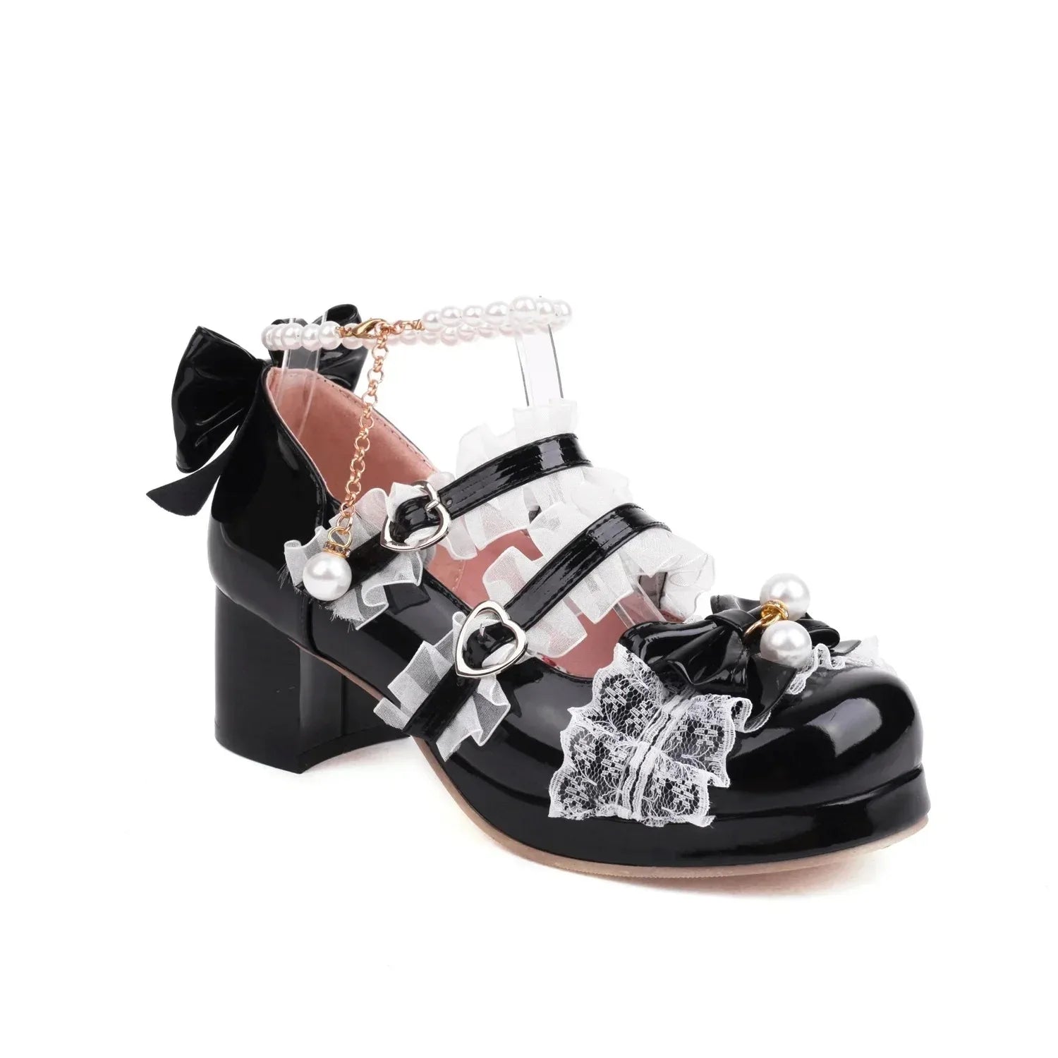 Strawberry Bow Mary Janes