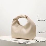 Ruched Twist Square Clutch
