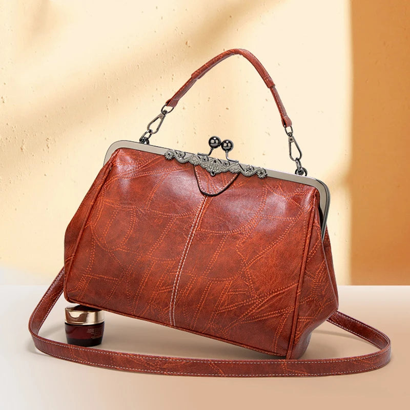 Clip Closure Hobo Bag