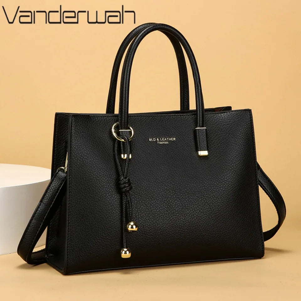 Three Compartment Shoulder Tote