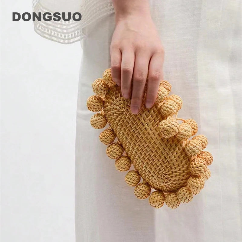 Woven Rattan Egg Clutch