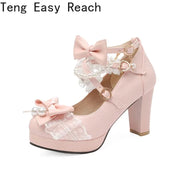 Strawberry Bow Mary Janes