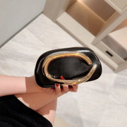 Metallic Closure Evening Clutch