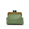 Colorful Striped PP Straw Clucth Bag for Women Wooden Clip Shell Shoulder Crossbody Bags Casual Weave Summer Beach Bag 2026