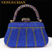 Rhinestone Handle Evening Clutch