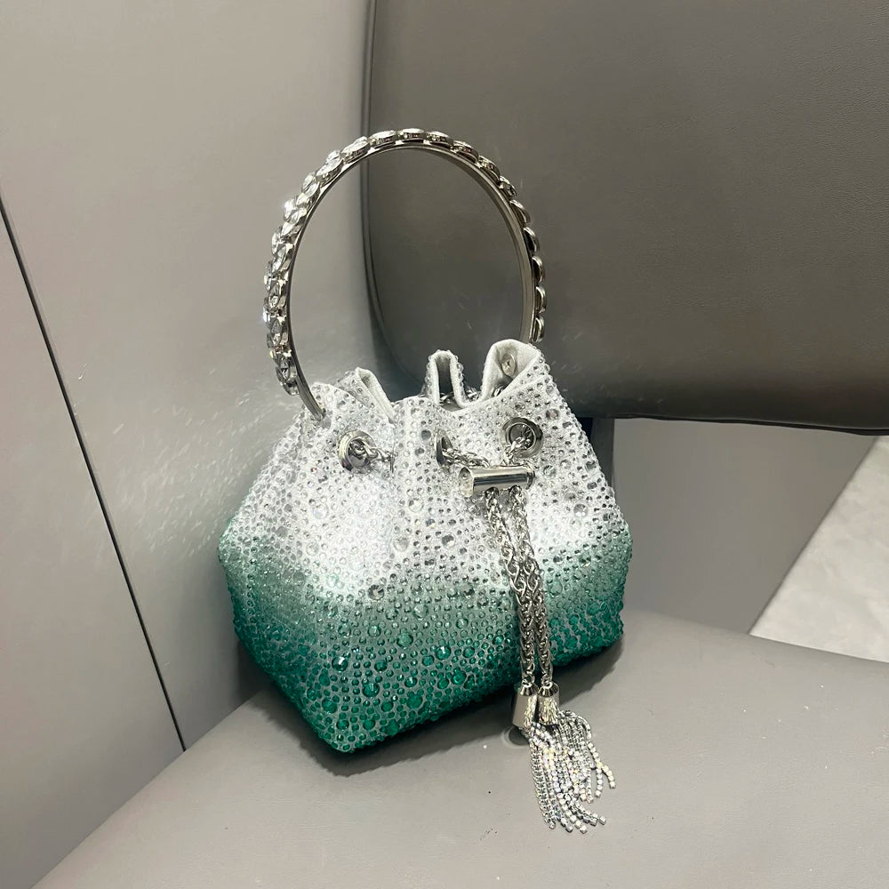 Crystal Bucket Evening Bag