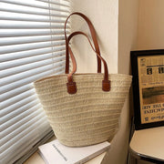 Woven Straw Beach Tote