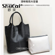 Soft Cowhide Bucket Tote
