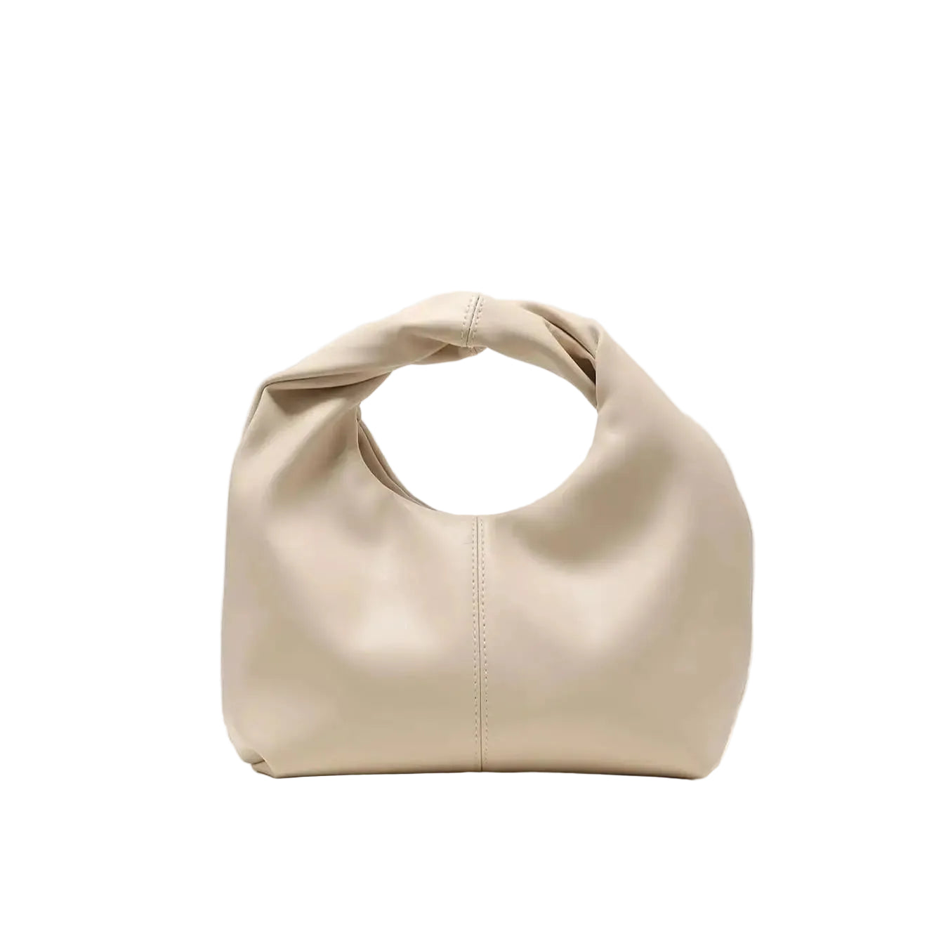 Stylish twist square bag, solid color top clutch bag, simple and versatile commut