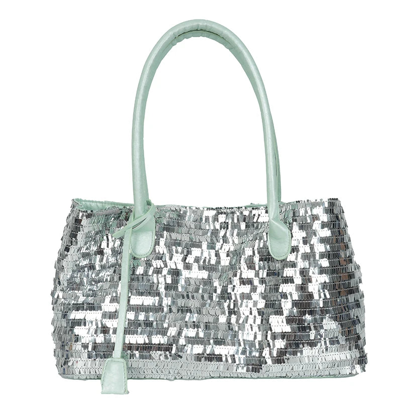 Sequined Underarm Evening Tote