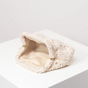 Bohemian Floral Knit Clutch
