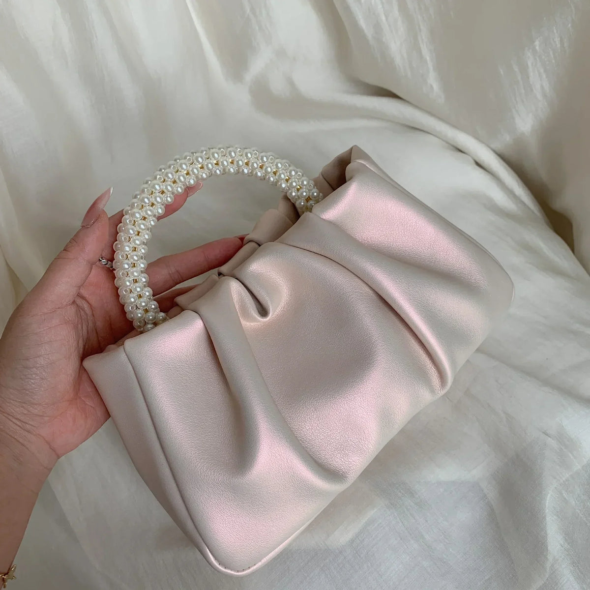 Pearl Handle Evening Clutch