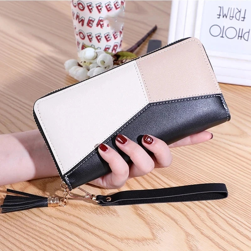 Plaid Fur Accent Satchel