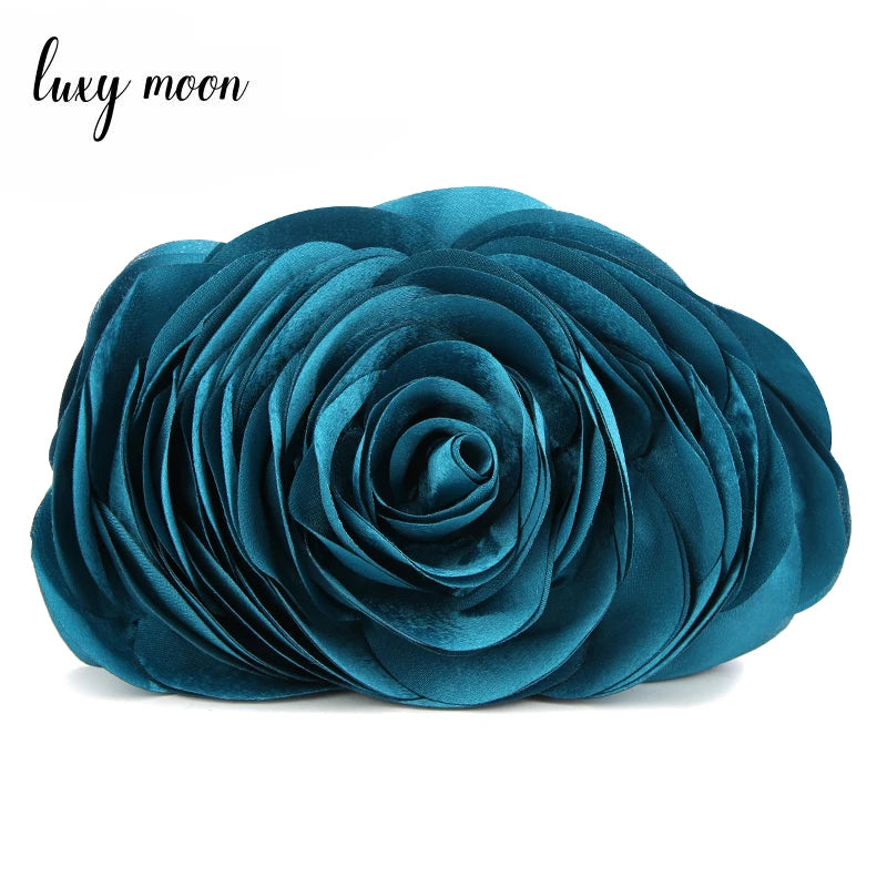 Floral Velour Bridal Clutch