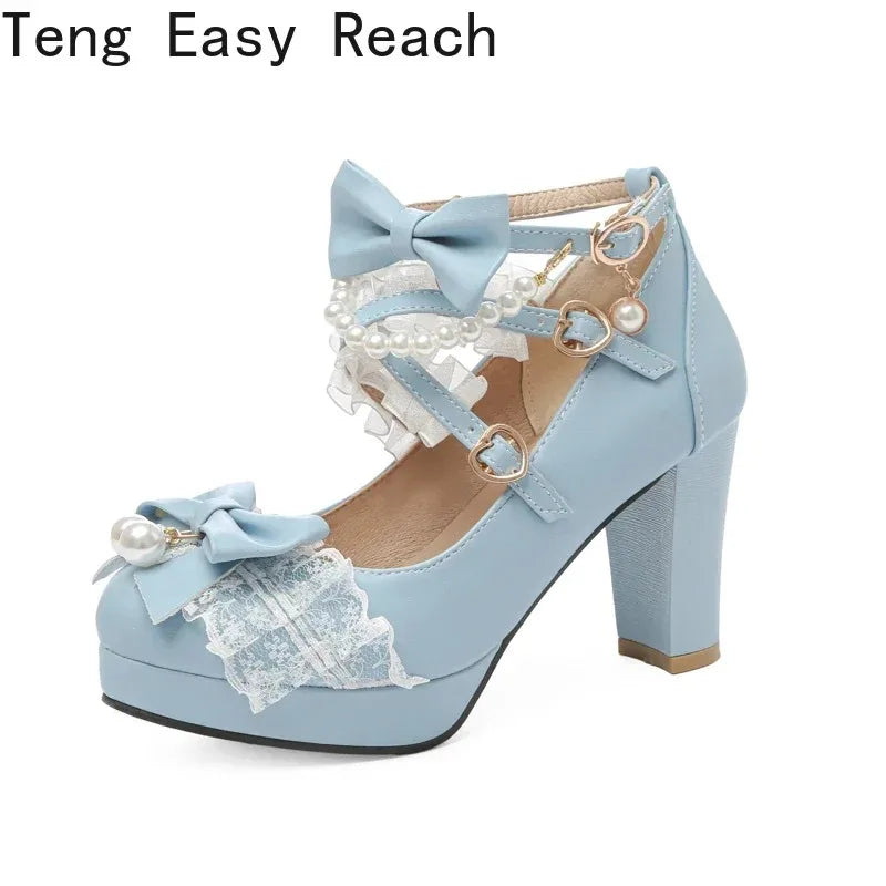 Strawberry Bow Mary Janes