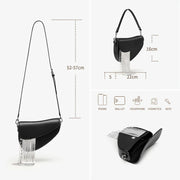 Leather Tassel Saddle Bag