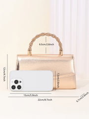 Rose Gold Crystal Clutch