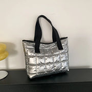 Quilted Padded Shoulder Tote