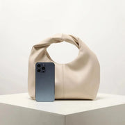 Ruched Twist Square Clutch