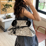 Sequined Underarm Evening Tote
