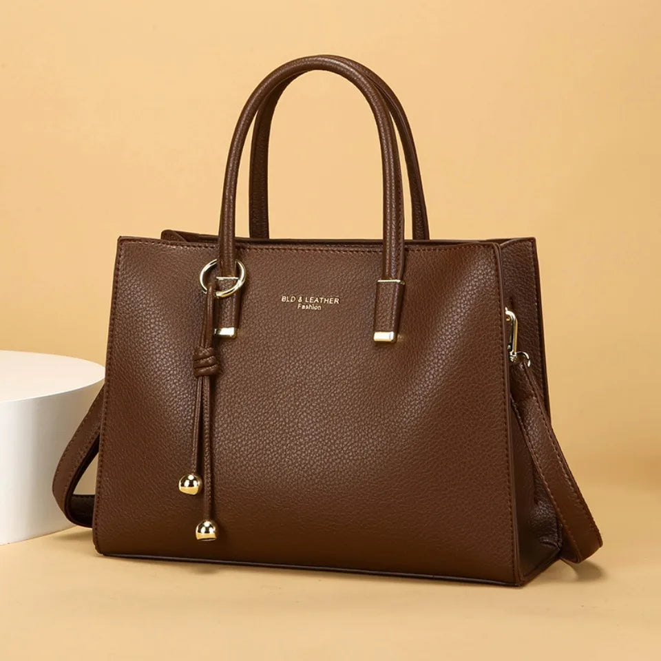 Three Compartment Shoulder Tote