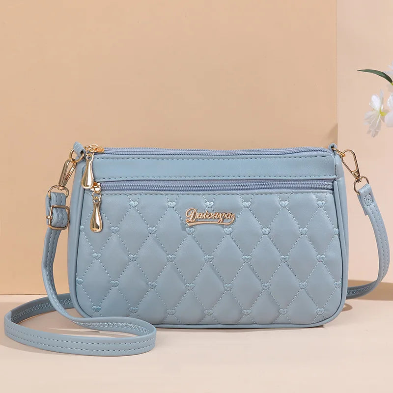 Fur Accent Satchel Bag