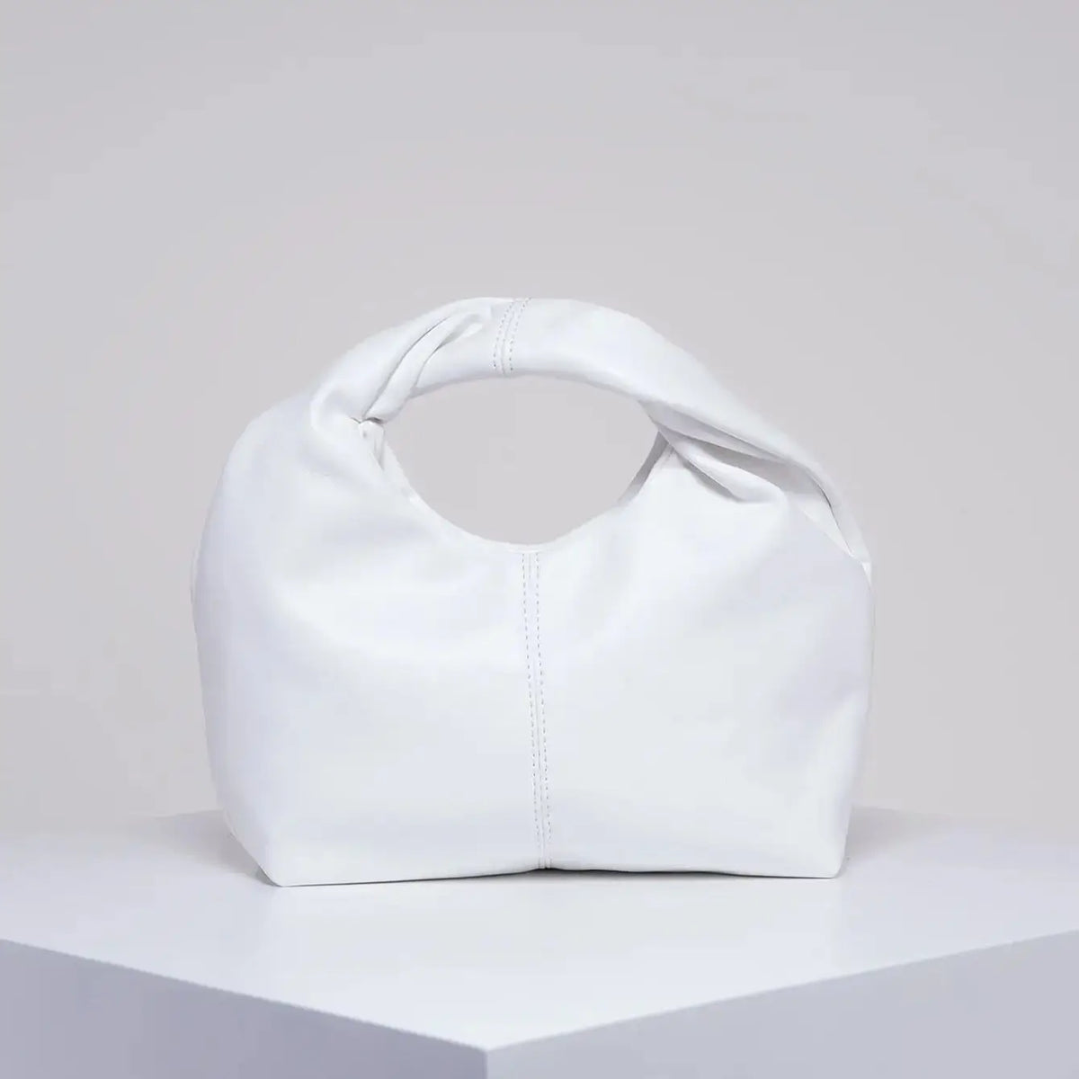 Ruched Twist Square Clutch