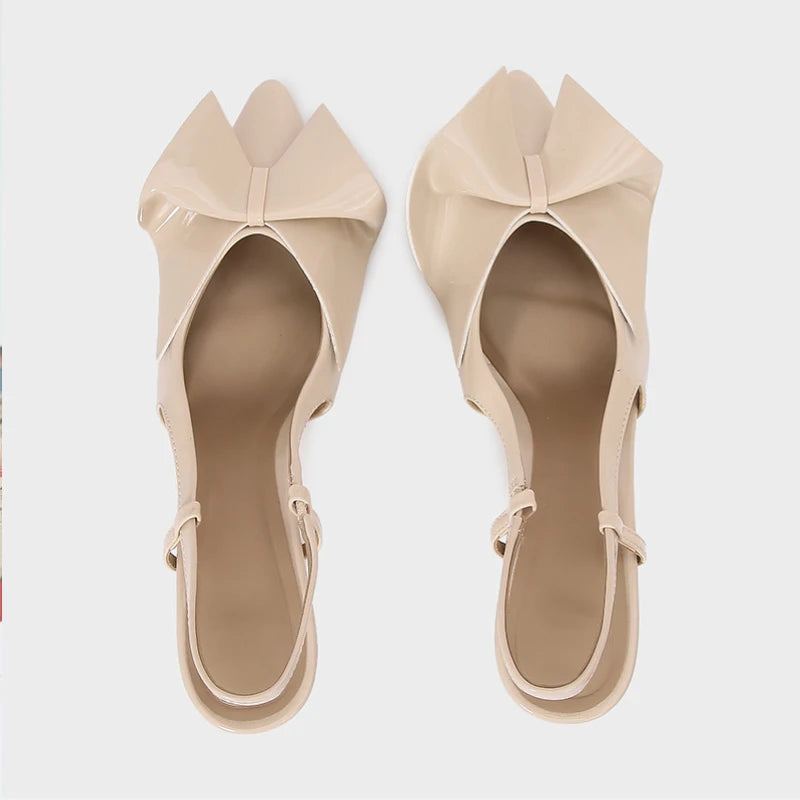 Bow Detail Office Slingbacks