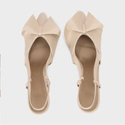 Bow Detail Office Slingbacks
