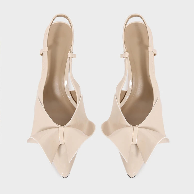 Bow Detail Office Slingbacks