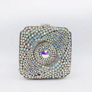Hollow Rhinestone Tassel Clutch