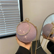 Metallic Round Ring Clutch