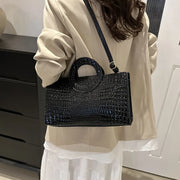 Crocodile Square Shoulder Bag